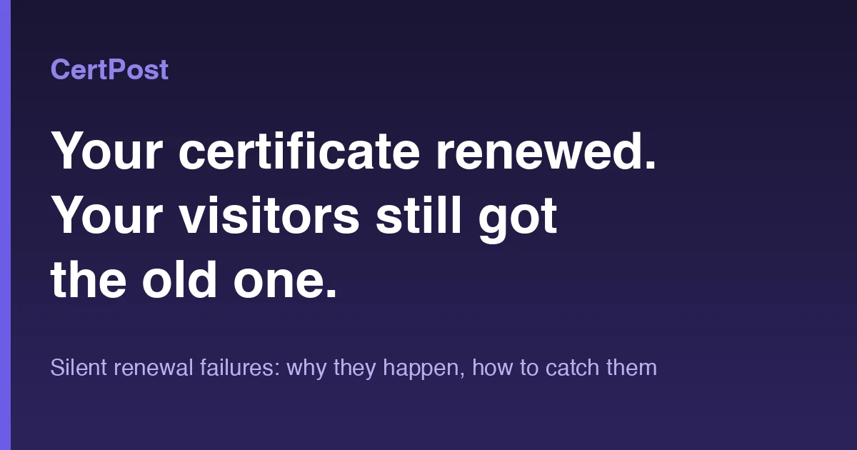 Cover Image for HTTP-01 died after you forced HTTPS.