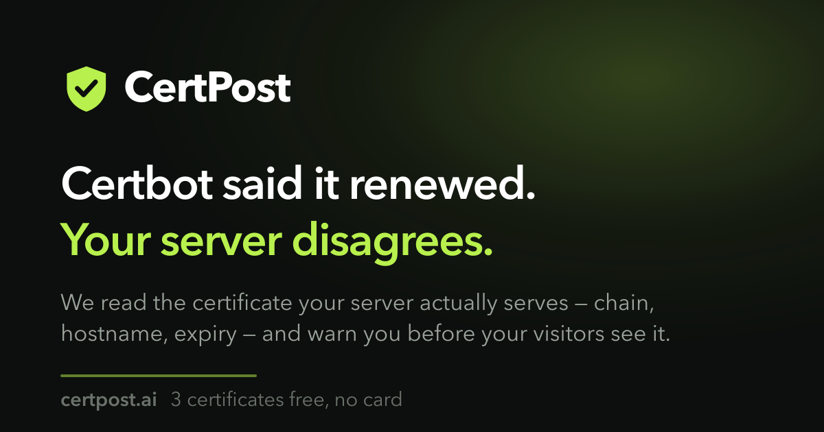 CertPost screenshot 1